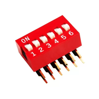 DIP Switch ECDA06-Red