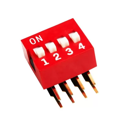 DIP Switch ECDA04-Red