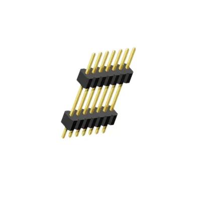 EC Straight series Double row 1.27 mm*2.50mm double plastic height 2.50mm pitch 1*1PIN-1*50PIN