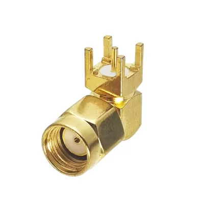 SMA plug male right-angle connector