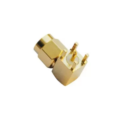 PCB Edge Mount SMA Connector, Straight, Panel Mount, 50 Ohm